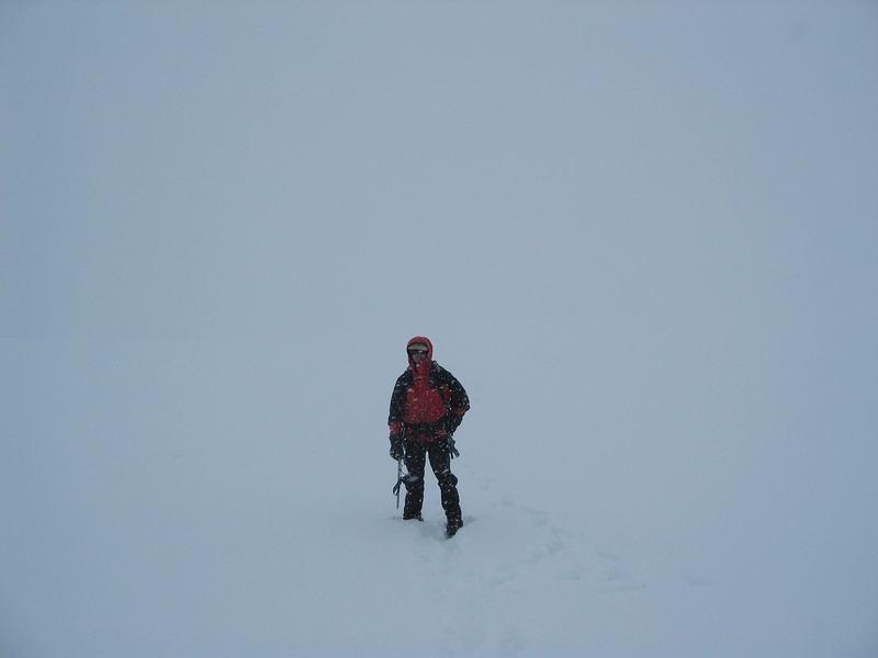 Carsten on his way to Camp II (6500m)