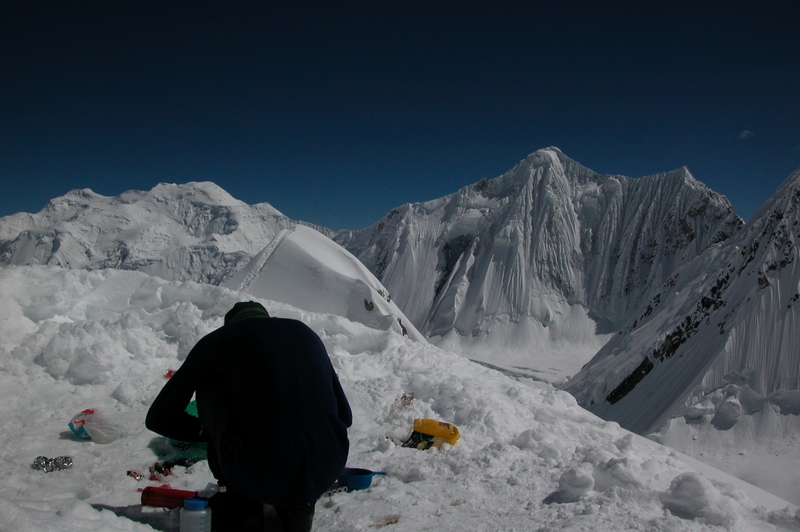 Hans in Camp 2 (6500m)