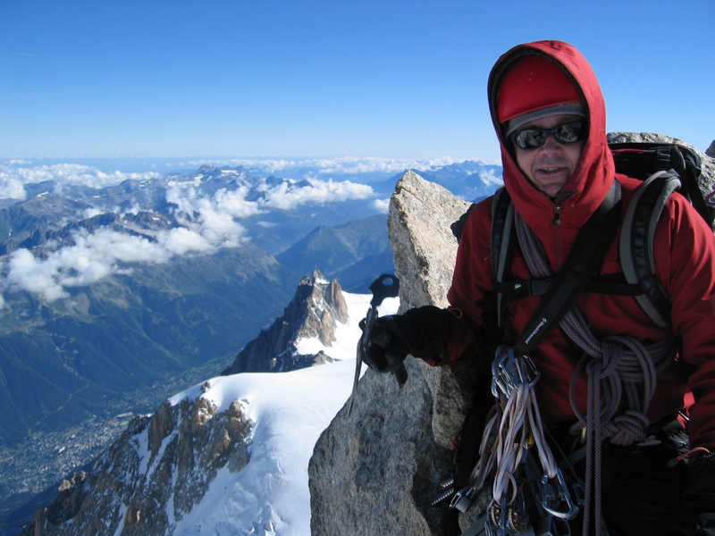 Carsten on the summit
